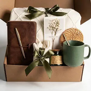 Birthday Gifts for Women, Self Care Gift Baskets Care Package, Thank You, Get Well, Sympathy Inspirational Friendship Gifts for Mom, Grandma, Sister,Friends, Girls (Olive green)