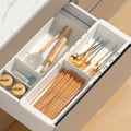2 PCS Sliding Drawer Tray with Adjustable Dividers