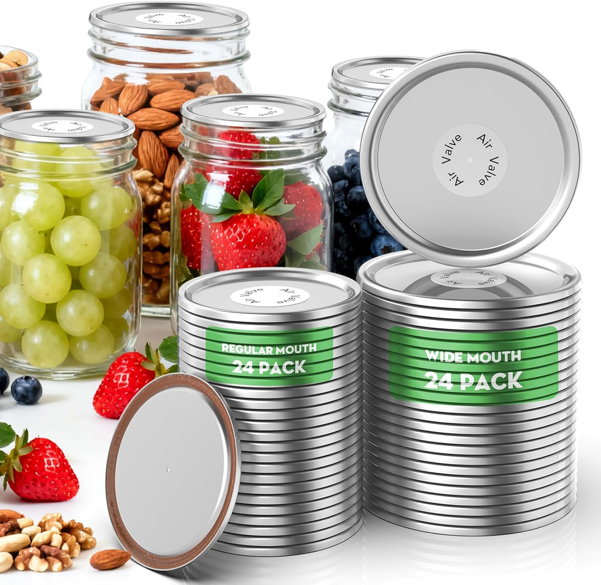 Mason Jar Vacuum Sealer Kit with Bags for Food Preservation