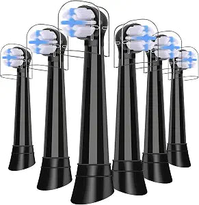 Replacement Head Compatible with Oral B IO 2/3/4/5/6/7/8/9/10 Series Electric Toothbrush, Brush Heads Compatible with Oral B IO for Cleaning Teeth (6 Black)