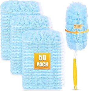 50 Pack Duster Refills for Swiffer Duster, Unscented Duster Refill Kit