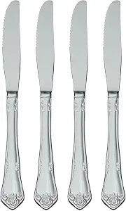 Oneida True Rose Everyday Flatware Dinner Knives, Set of 4