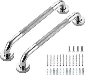 Grab Bars for Shower, 16 Inch Shower Handle, 2 Pack, Polished Nickel