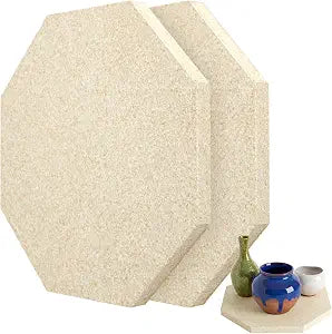 Verdanzia 2 Pack Octagon Kiln Shelf, 2.9 Inches Side Length Fires Up to 2280F for Glass Fusing and Ceramics, 0.5" Thickness Use in Most Kiln