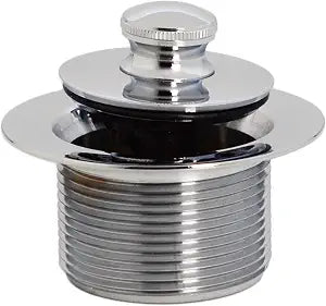 Westbrass D3324-26 1-1/2" NPSM Pull & Drain Bathtub Plug, Coarse Thread, Polished Chrome