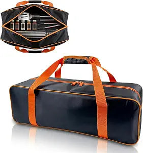 Grill Tool Storage Barbecue Utensil Box, 24" x 8" x 8" BBQ Accessory Bag