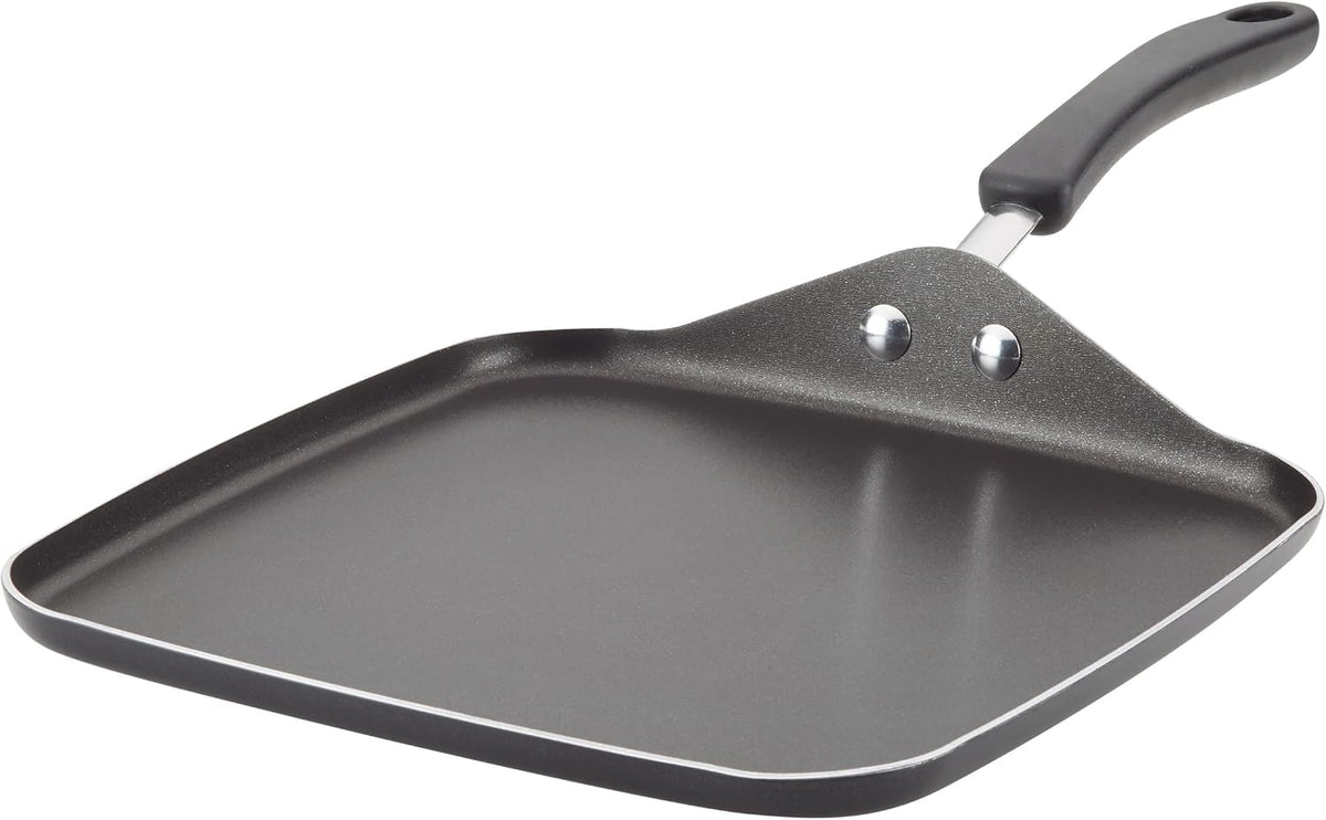 Farberware Cookstart DiamondMax Nonstick Square Griddle, 11-Inch, Black