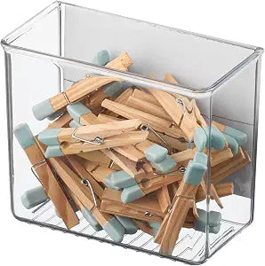 iDesign Magnetic Small Clear Plastic Organizer Bins