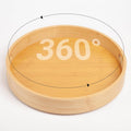 10in Bamboo Lazy Susan Organizer Turntable for Cabinet