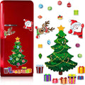 Magnetic Christmas Tree for Refrigerator, Soft Magnetic Set, Reusable Holiday Decor for Kids & Family, Lovely Xmas Decoration for Home, Kitchen, Office (Xmas Tree-A)