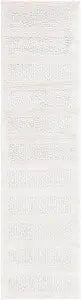 SAFAVIEH Melody Collection Runner Rug - 2'2" x 8' Runner, Ivory & Grey, Modern Design, Ideal for High Traffic Areas in Living Room, Bedroom, Dining (MEL130A-28)