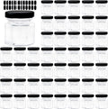 1.5 OZ Mini Hexagon Glass Jars, 48 Pack Honey Jars Small Spice Jars