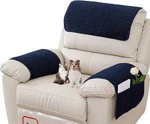 Armrest Covers for Recliner set of 3 Couch Arm Covers with Pockets for Sofa