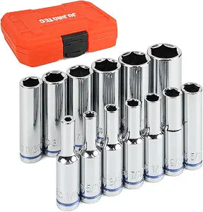 1/4" Drive SAE Master Socket Set, 13-Piece Deep Hex