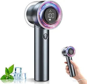 1-100 Speed Portable Handheld Turbo Fan, 15000RPMUltra High-speed,Personal Hand Held Travel Fans,5000mAh Battery Rechargeable Mini Fans,Digital Display,Small Pocket Fan for Summer Essential Gift