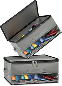 2 PCS Stackable Hat Storage for Baseball Caps, Hat Organizer Box for Closet