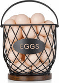 Chicken Egg Basket for Gathering Fresh Eggs, Wire Egg Collecting Basket