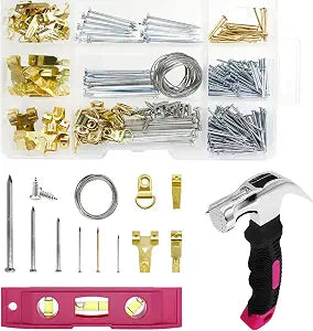 308Pcs Picture Hanging Kit for Hanging Picture Frame Painting Wall Decor