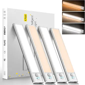 7.9 inch Under Cabinet Lighting, 4 Pack Magnetic Closet Lights
