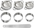 3-in-1 Stainless Steel Dumpling Maker Set - 3 Sizes with Cutters & Scoop