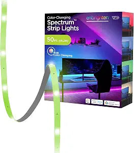 Enbrighten Spectrum Smart Indoor LED Strip Lights, Color Changing