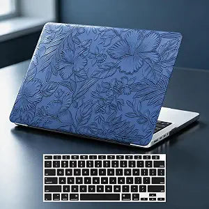Floral Logo Cutout Case for MacBook Neo 13 inch 2026 A3404 A18 Pro Chip