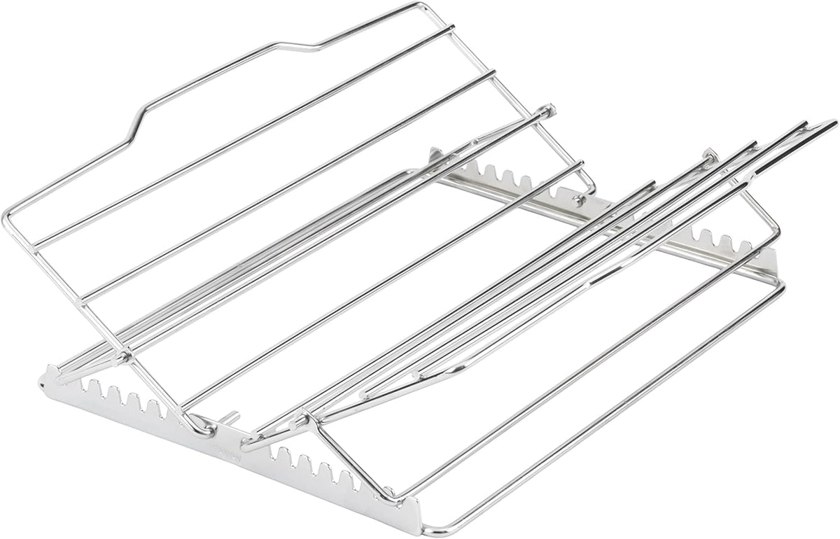 GoodCook Everyday Roasting Rack, Fits 9x13-Inch Baking Pans, Adjustable with 7 Rack Positions & Folds Flat for Storage, 11.5 x 10.8-Inch