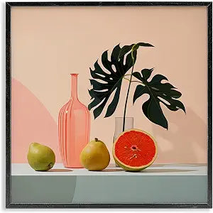 Tropical Citrus Still Life, 17 x 17 Inch Framed Gicle Print