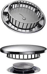 Tub Flo Stainless Steel Shower Drain Hair Catcher, Hair Stopper for Bathtub and Sink, Easy-Install Drain Filter, Fit for 0.75'' x 2.64" Sink Hole