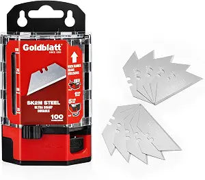 Goldblatt 100-Pack Utility Blades with Tempered SK2M Steel