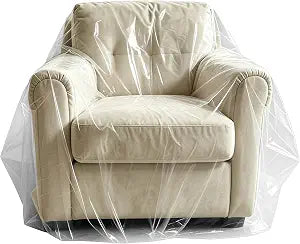Plastic Clear Sofa Loveseat Furniture Covers for Moving Storage