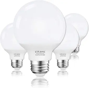 Cotanic G25 LED Globe Light Bulbs 4000K Daylight E26 Base 60W Equivalent