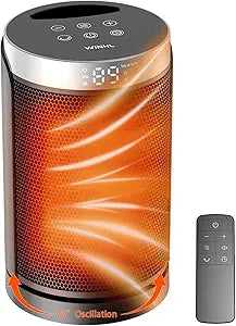 Space Heater, WINHL Portable Electric Heaters for Indoor Use,70Oscillation