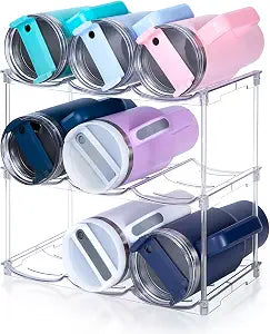 spospo Stackable Water Bottle Organizer for Stanley 40 oz Tumbler