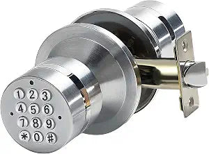 Buoan Keyless Electronic Entry Door Knob, Bedroom Door Knob with Keypad
