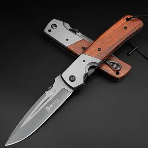 NedFoss DA52 Pocket Knife for Men, 5'' Large Folding Knife with Safety Pin