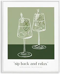 Lemon Cocktail Quote Kitchen, 16 x 20 Inch Framed Gicle Print