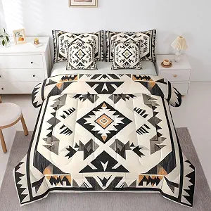 Erosebridal Geometric 7 Piece Bedding Set Queen Aztec