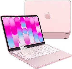 EooCoo for MacBook Neo Case 13 inch 2026, Blush Neo Color Match, Pink Clear