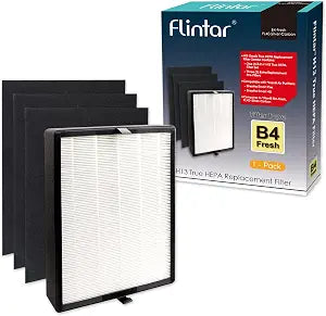 B4-Fresh Replacement Filter, Compatible with Alen BreatheSmart Flex and 45i Air Purifier, H13 Grade High Efficiency Air Filtration with 12 oz. Activated Carbon Pellets, 1-Pack