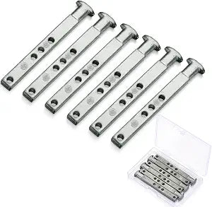 Zonon 6 Pack 4 Hole Die Cast T Shaped Pivot Bar Mental Window Pivot Bar