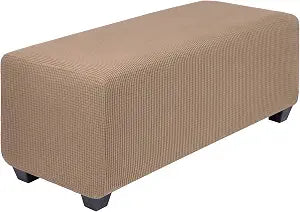 PiccoCasa Stretch Footstool Sofa Cover with Elastic Bottom, X-Large Fallow