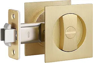 EHOMEWARE 1 Pack Pocket Door Hardware, Pocket Door Handles Gold