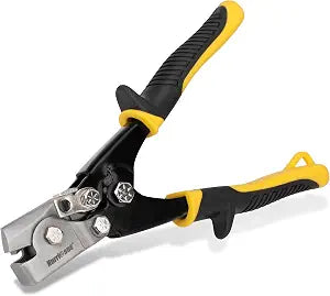 HURRICANE Snap Lock Punch Tool, 3/8 Inch Impression Gutter End Cap Crimper, Sheet Metal Crimping Tool for Aluminum/Vinyl Siding & HVAC Duct, Ideal for DIY & Pros