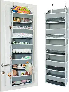 Ooh So Tidy 5-Tier Over Door Hanging Organizer, Grey