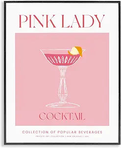 Minimal Pink Lady Kitchen Still Life, 16 x 20 Inch Framed Gicle Print