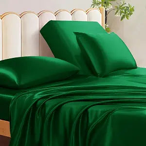 Manyshofu Green Split Head King Sheet Sets, 4 Piece Adjustable King