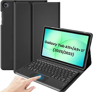 ProCase Wireless Touchpad Keyboard Case for Galaxy Tab A11+/A9+ 11", Black