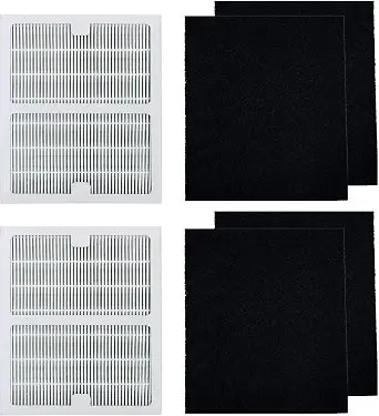 HEPA Filters B Compatible with Idylis AC-2125, AC-2126, IAP-10-125, IAPC-40-140, IAP-10-150, IAP-10-050 Air Purifiers, Model #IAF-H-100B, 2 HEPA Filters & 4 Carbon Pre-filters
