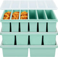 Silicone Freezer Trays with Lids, Soup Molds for Meal Prep, 3 Pack